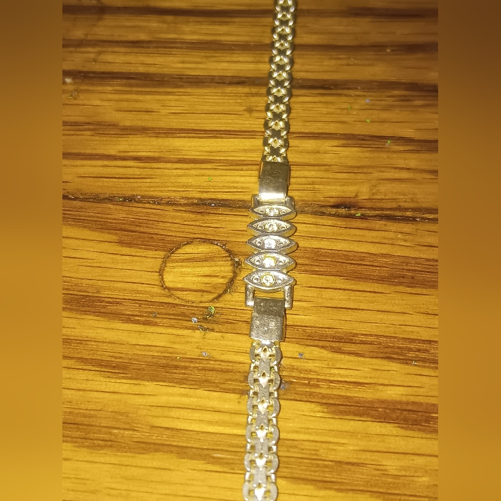 Sterling & Diamond Vintage Bracelet